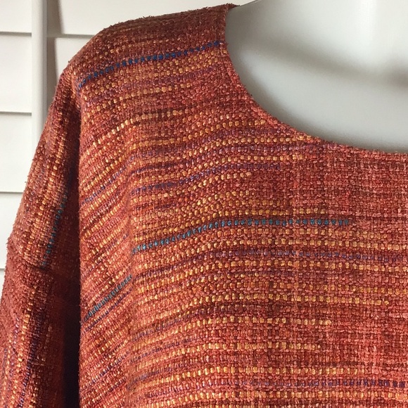 Shirley Jensen handweaver silk top - Picture 2 of 6